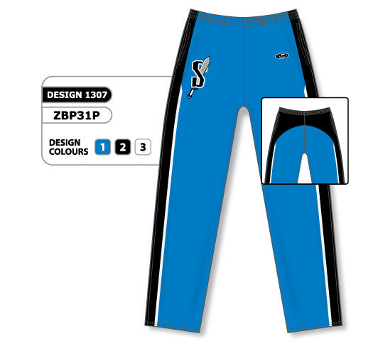 Athletic Knit Custom Sublimated Basketball Warm Up Pant Design 1307 (ZBP31-1307)